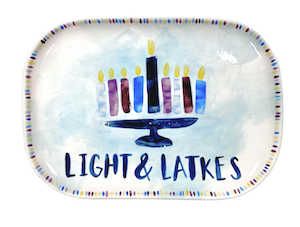 Norfolk Hanukkah Light & Latkes Platter