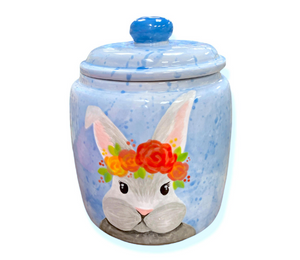 Norfolk Watercolor Bunny Jar