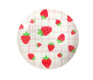 Norfolk Strawberry Plaid Plate