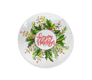Norfolk Holiday Wreath Plate
