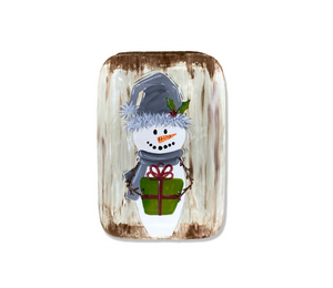 Norfolk Rustic Snowman Platter
