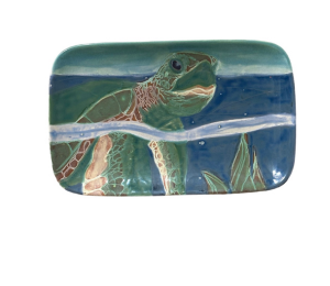Norfolk Swimming Turtle Plate