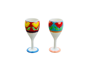 Norfolk Floral Wine Glass Set