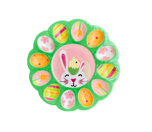 Norfolk Easter Sherbet Egg Plate